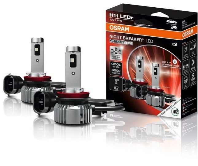 OSRAM H11 NIGHT BREAKER LED SMART ECE Road Legal 2 Pcs. LED E1 FOR ALL CARS