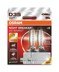 2x D3S OSRAM NIGHT BREAKER NEW GEN XENON Version 220 Percent 3 YEAR