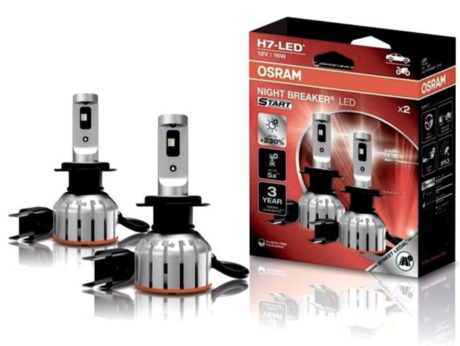 2x OSRAM H7 NIGHT BREAKER LED StVZO Compliant New 2026 Edit NEXT GENERATION