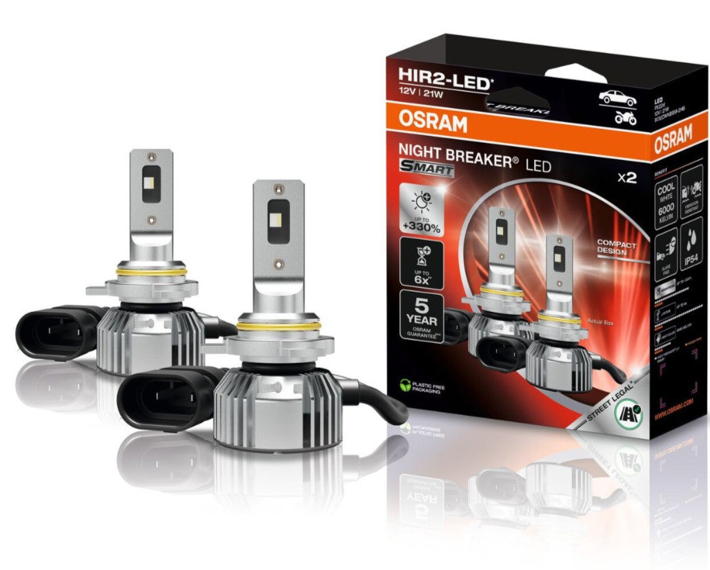 2 St. OSRAM HIR2 NIGHT BREAKER LED SMART +330% StVZO-Konforme LED