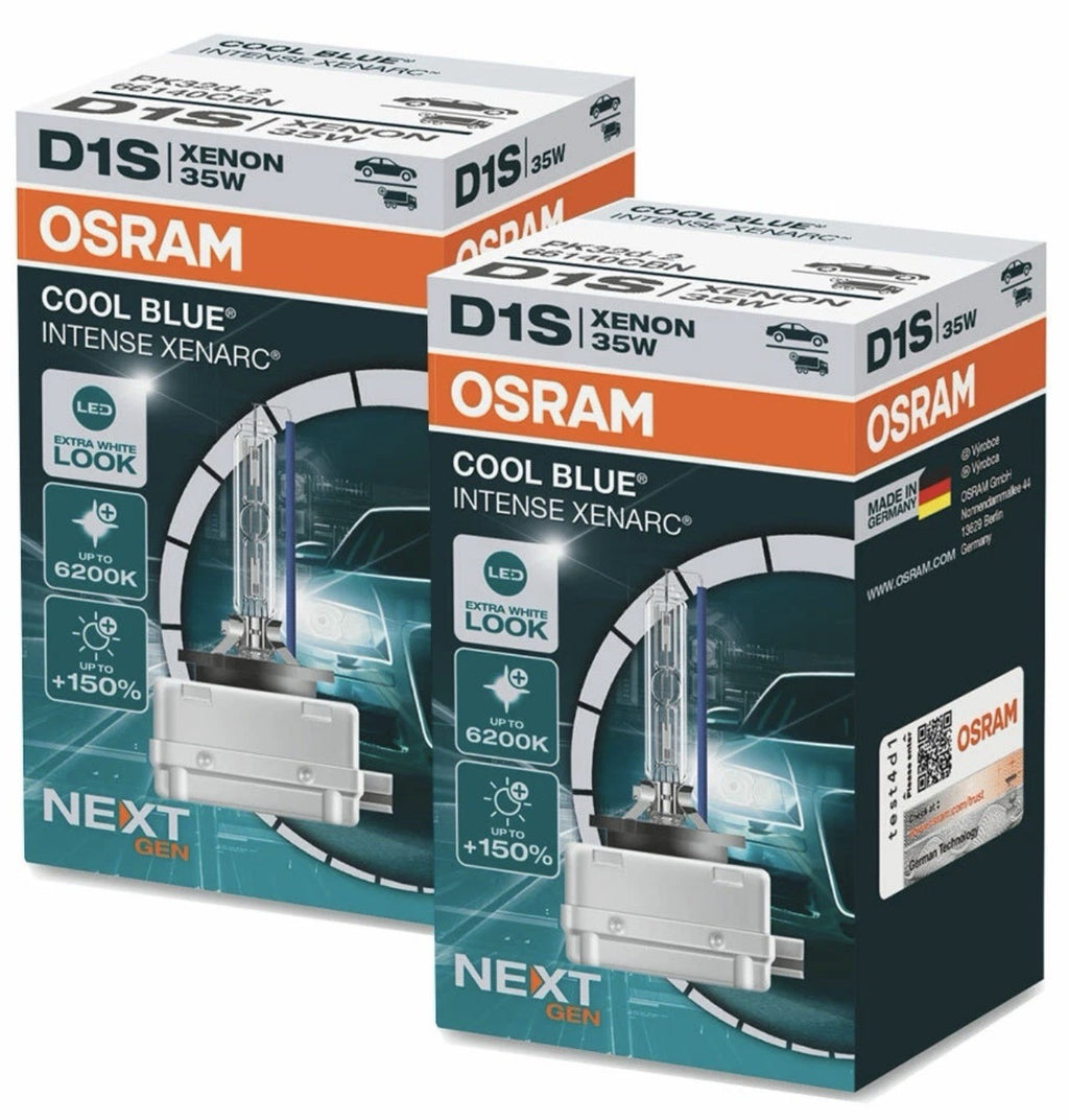 2x D1S OSRAM COOL BLUE INTENSE NextGen. 6200K XENON Version Lamp