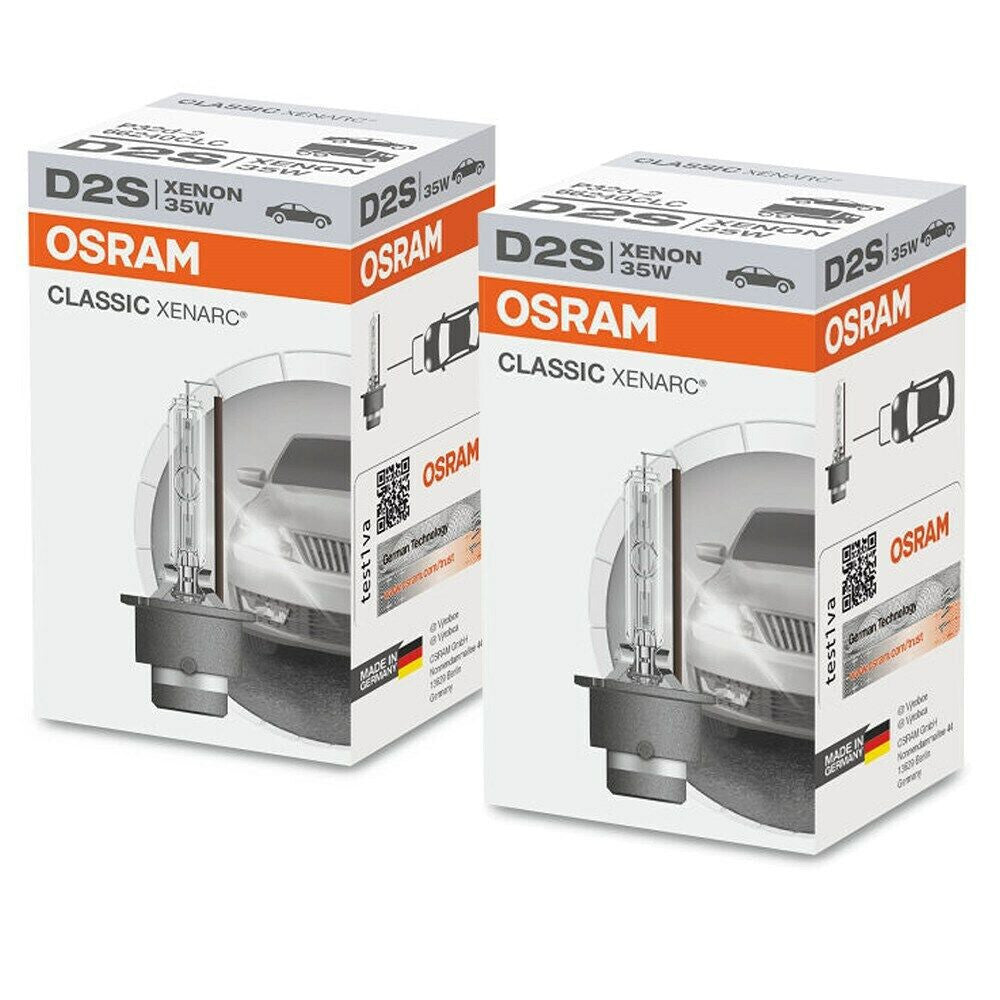 2x D2S OSRAM XENON XENARC® 66240 CLASSIC BURNER 35W Xenon ORIGINAL & NEW
